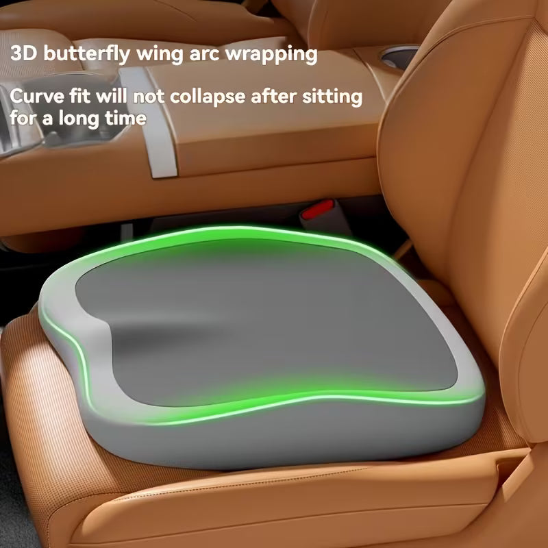 Ergonomic Memory Foam Seat Cushion  -Car & Office Back Support