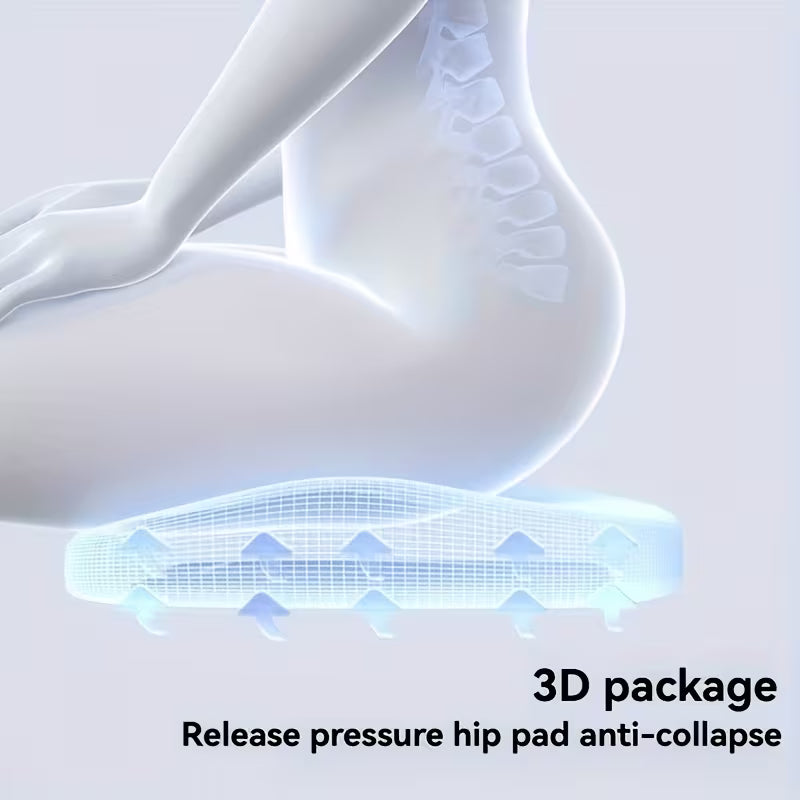 Ergonomic Memory Foam Seat Cushion  -Car & Office Back Support